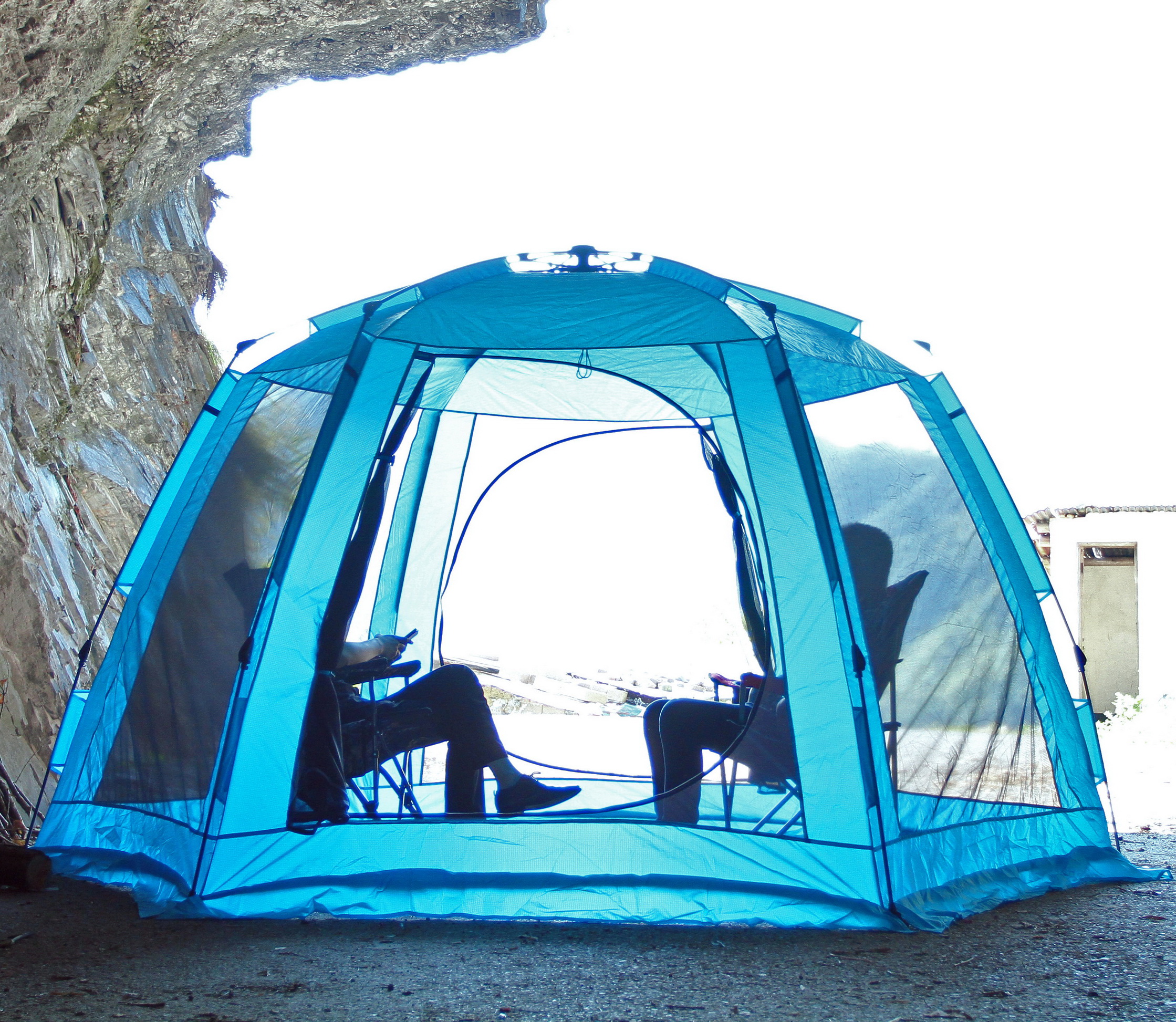 FRP Camping Tent Frame with Spring Head